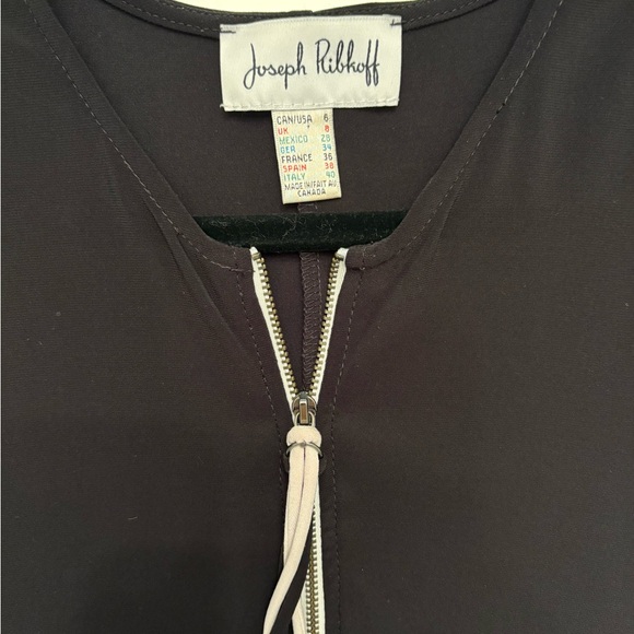 Joseph Ribkoff Black Cold Shoulder Jumpsuit, size 6 - Picture 4 of 10